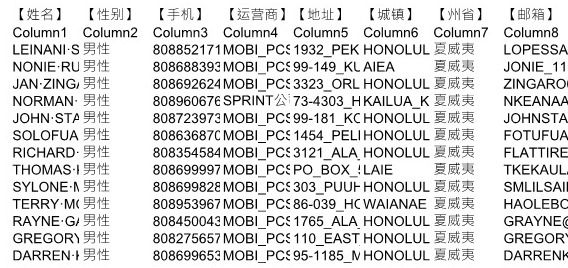 投资者私人股票股民资料美国夏威夷22050条