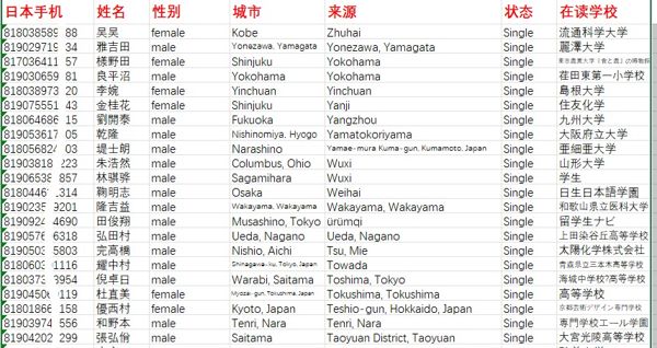 股民全量资料集数据日本信息800条