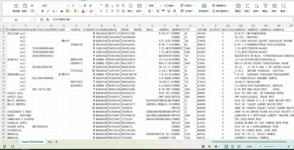 印度联邦银行数据[全资资料】60w份 除质量问题不然不退不给任何项目做保证