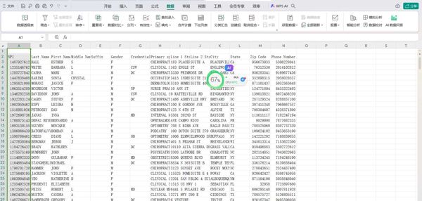 美国高收入医生数据已经去除重复总共130万条名字电话邮编地址州传真npi