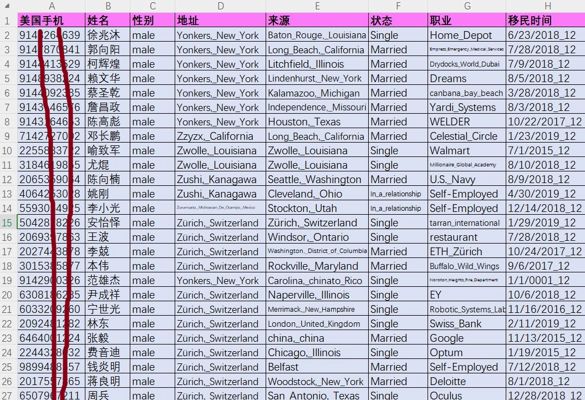 美国华人华侨男性5万条，美国华人华侨贪官子女富二代，华人富人
