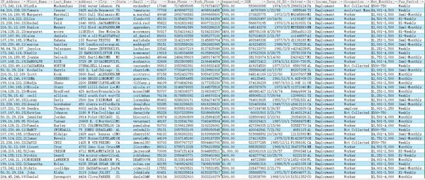 美国最新贷款数据100万（含ssn社保号和驾照号）
