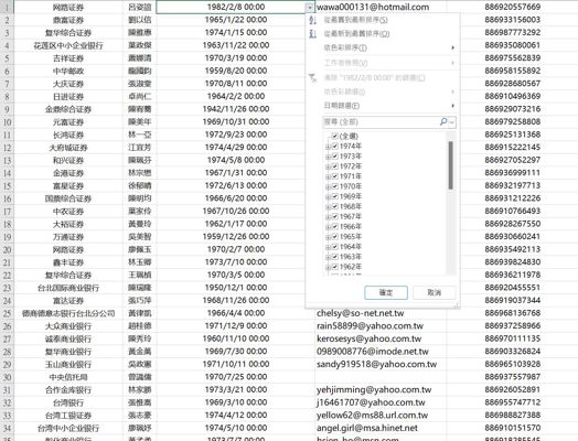 台湾50岁+股民数据