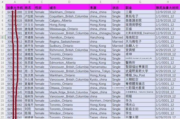 加拿大华人华侨女性2万，加拿大贪官子女富二代
