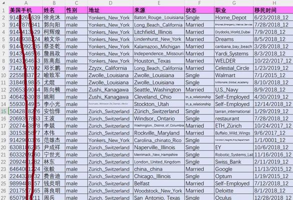 美国华人华侨男性5万条，美国华人华侨贪官子女富二代，华人富人