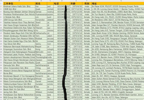 马来西亚白领和经理15万条