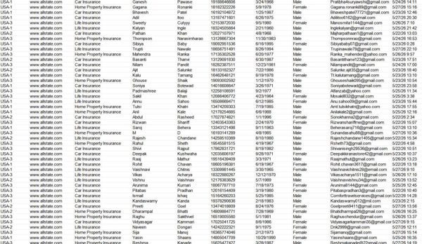 渗透网址：www.allstate.com，全都是在保客户。一手源头数据，本站首发，截图已上传，禁止倒卖！！支持持续更新！！新资源，购买后尽快使用