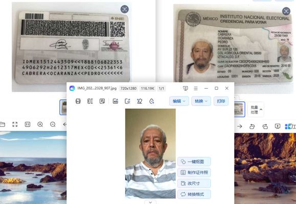 350套墨西哥身份证正反加自拍