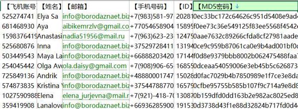 在线老虎机玩家赌博数据各国注册飞机手机号1000万条