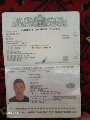 乌兹别克斯坦护照+手持79套