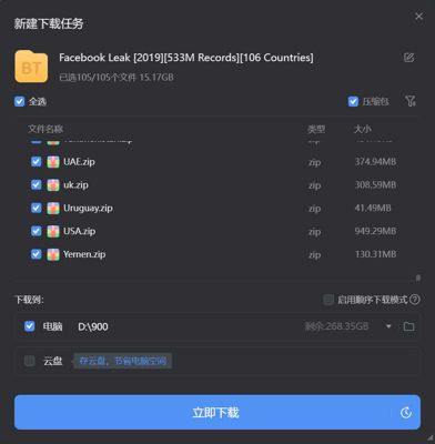 Facebook 数据库 2024 (15.7GB)