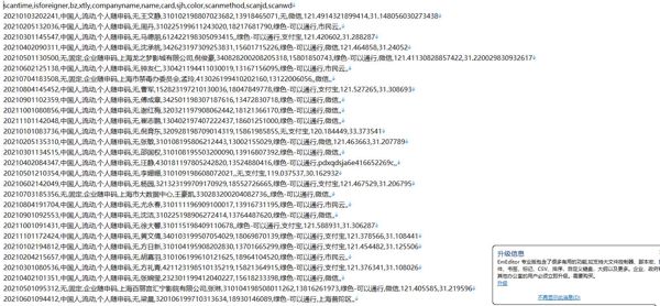 【上海机场个人随申码旅客数据500W】航空公司数据乘客数据优质高消费力人群数据机场数据游客数据（AA数据清单）