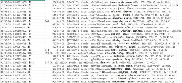 泰国房产投资网（用户信息）569w用户数据资料泰国BangkokProperty