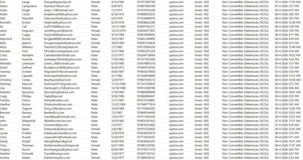 4月10日更新——印度在线金融投资平台（upstox.com）不可转换债券投资交易数据78万条——全新渗透一手发布


数据截图已上传，一手独家数据，禁止倒卖！！支持持续更新！！新资源，购买后尽快使用