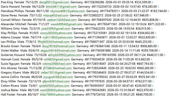 德国领先在线直销银行610wING-DiBa官网 www.ing.de：用户数据资料