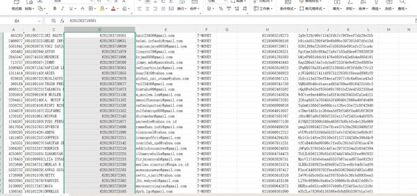 ID	CUSTCODE 客户代码编号	客户真实姓名	客户手机号	EMAIL	证件号码	客户详细居住地址。	客户手机号	激活码	BIRTHDATE	出生地
总共570万