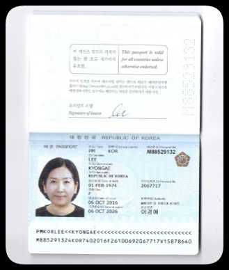 韩国护照四角全25套
