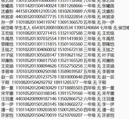 未成年学生数据，共24W