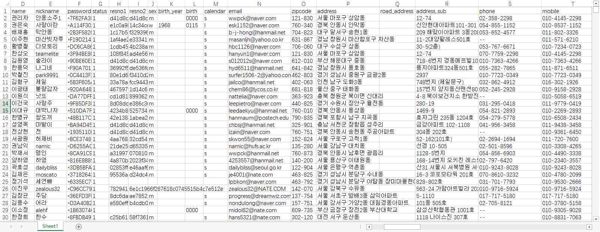 【网盘自动发货】⚡️韩国个人信息1.8W⚡️下单自助提取下载链接