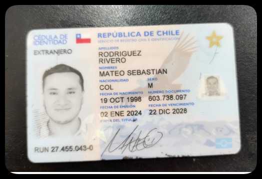 智利身份证正反+自拍103套高清all chile
