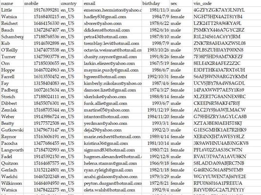 美国车主数据580万,数据具体看下方截图，数据为xlsx格式，一共5806386条，电话全，无空行，拍下自动发货。
⚡️⚡️注意：虚拟物品易复制 拍下不予退款 拍下默认同意 拍前请三思,
     数据真实,但不保证开发效果，不的以空停率接