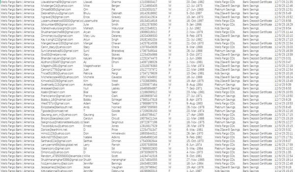 2025年12月9日一手精选数据——美国富国银行（Wells Fargo）储蓄账户，稳健理财客户数据82万

富国银行储蓄存款客户，稳定投资收益，稳健客户

海外专业技术团队，所发布数据均为一手资源，持续更新，欢迎合作