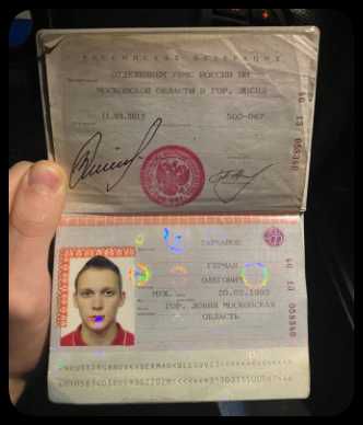 俄罗斯身份证+手持100套
