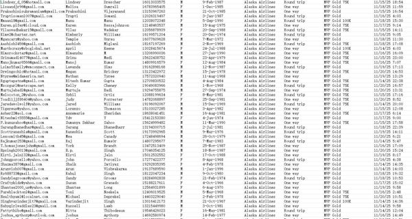 11月21日更新——美国阿拉斯加航空（Alaska Airlines）11月最新会员机票订单76万

权限大量大量更新，一手数据，欢迎合作