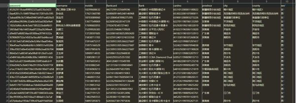 🇨🇳 中国银行数据2500万