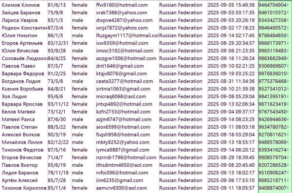 俄罗斯联邦金融市场（FMSB）www.fsb.ru股民数据827w