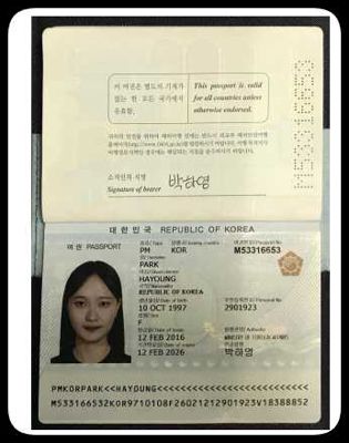韩国护照62套