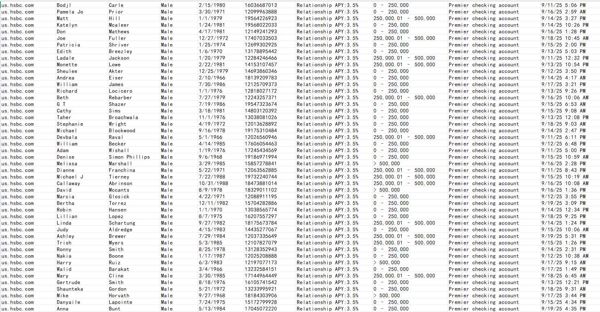 汇丰银行HSBC卓越理财是汇丰银行专为高净值客户打造的高端金融服务品牌。

本次更新75万条该账户数据，筛选的都是男性客户，年龄范围在35-60之间（少量误差）

9月20日站内首更，一手数据，欢迎合作！！