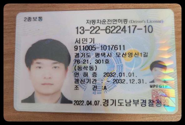 韩国身份证正反+自拍25套
