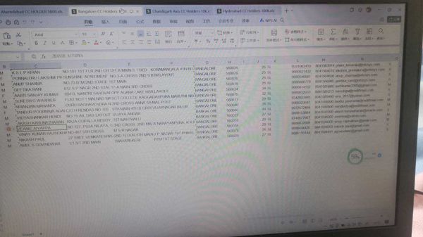 电话邮箱 其他数据具体看图片