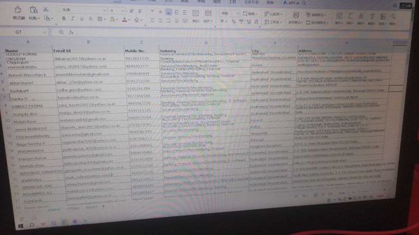 产品 电子邮件 手机号码 行业领域 城市地址