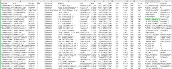 25年新出库-美国 -选民投票-政选（2025年3月）-300万条- 有需要可以尽快下单，购买后mega自动发货 数据格式请看下方截图