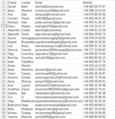 10万西班牙WS数据网盘自动发货