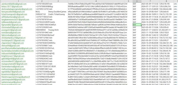 数据来源：https://www.koreaholdings.com/
内容：邮箱,电话,用户ID,密码,未知,国家,注册时间,IP