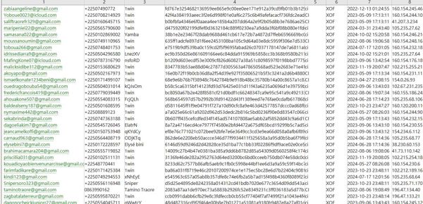 数据来源：https://www.koreaholdings.com/
内容：邮箱,电话,用户ID,密码,未知,国家,注册时间,IP