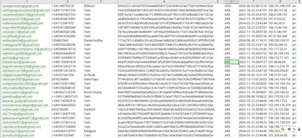 数据来源：https://www.koreaholdings.com/
内容：邮箱,电话,用户ID,密码,未知,国家,注册时间,IP
